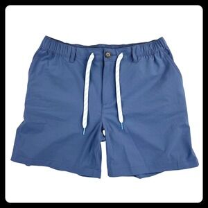 Chubbies Everywear Shorts Men's Large Blue Polyester Spandex 6" Inseam Elastic